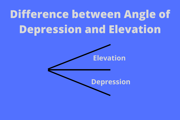 What is the difference between Angle of Depression & Elevation