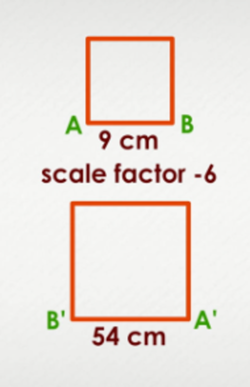 negative scale factor